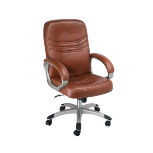 M129 Brown Leatherette Chair